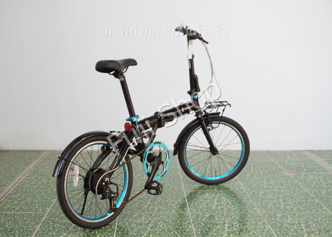 จักรยานพับได้ญี่ปุ่น - ล้อ 20 นิ้ว - มีเกียร์ - อลูมิเนียม - Renault Light 10 - สีดำ [จักรยานมือสอง]