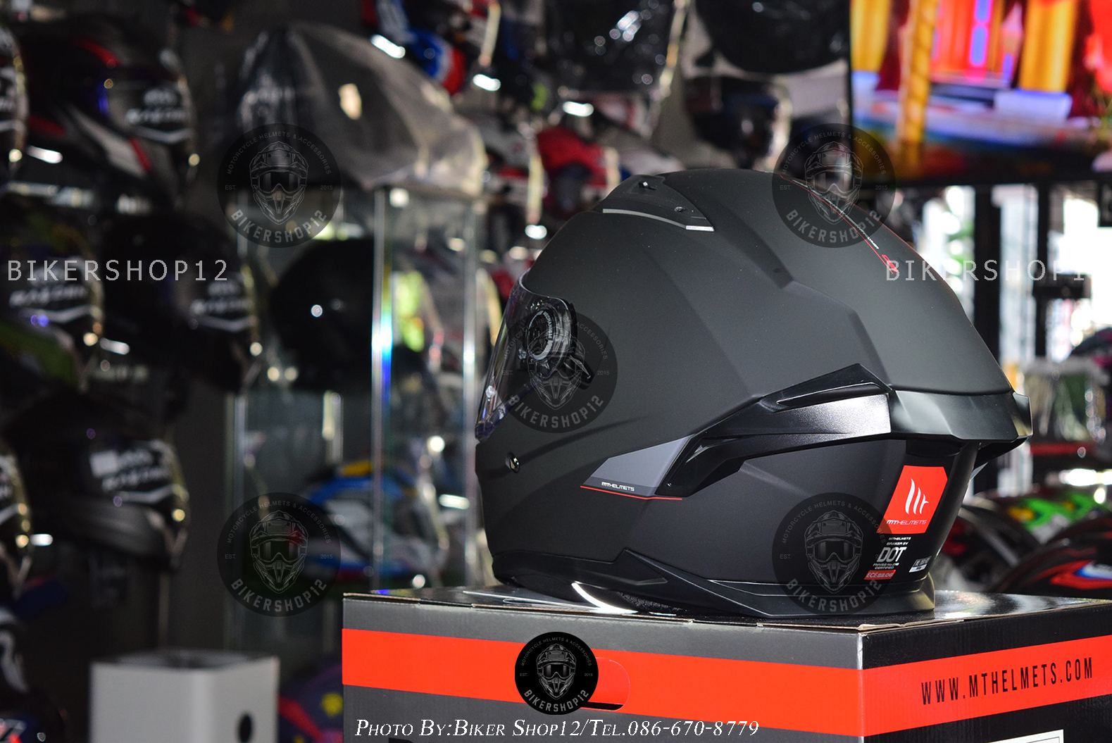 หมวกกันน็อคMT Braker SV สีดำด้าน