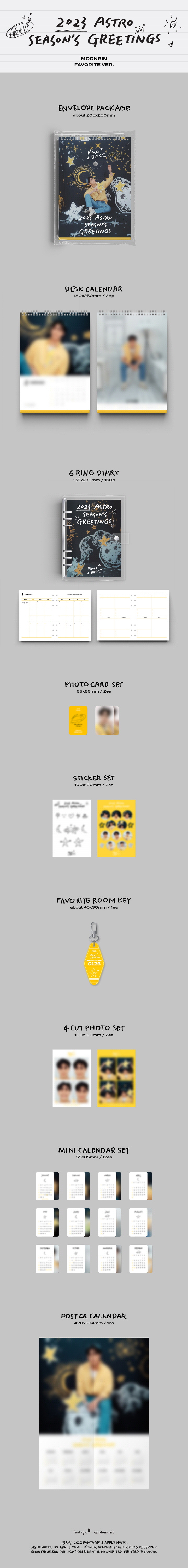 [PRE-ORDER] MOONBIN (ASTRO) - 2023 Season's Greetings (Favorite ver.)