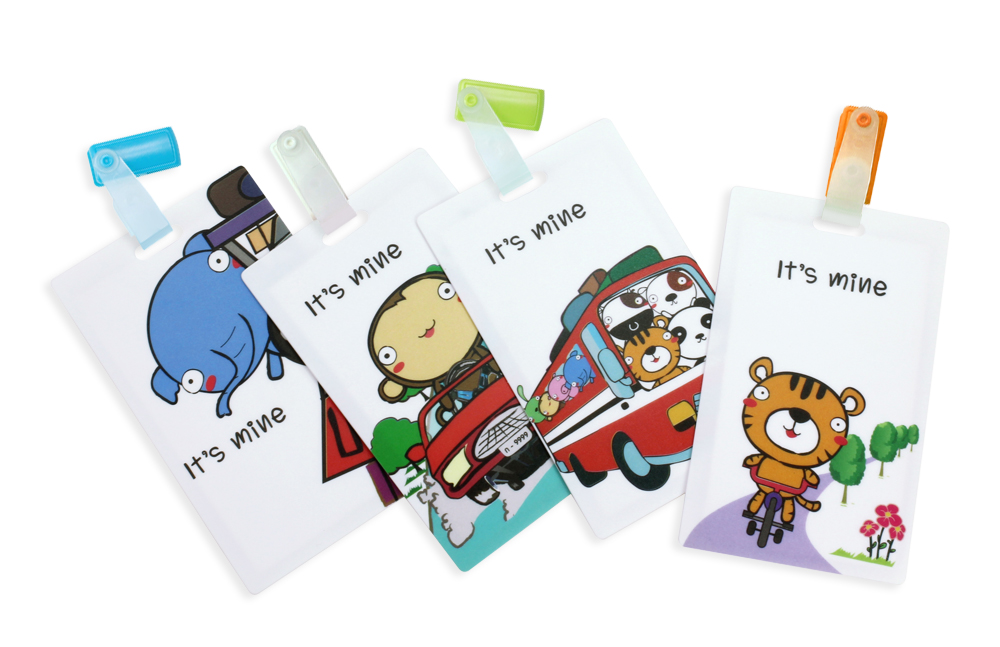 คลิปป้ายชื่อ พีพี ID Card ลาย It's mine NP-521 ลายการ์ตูน