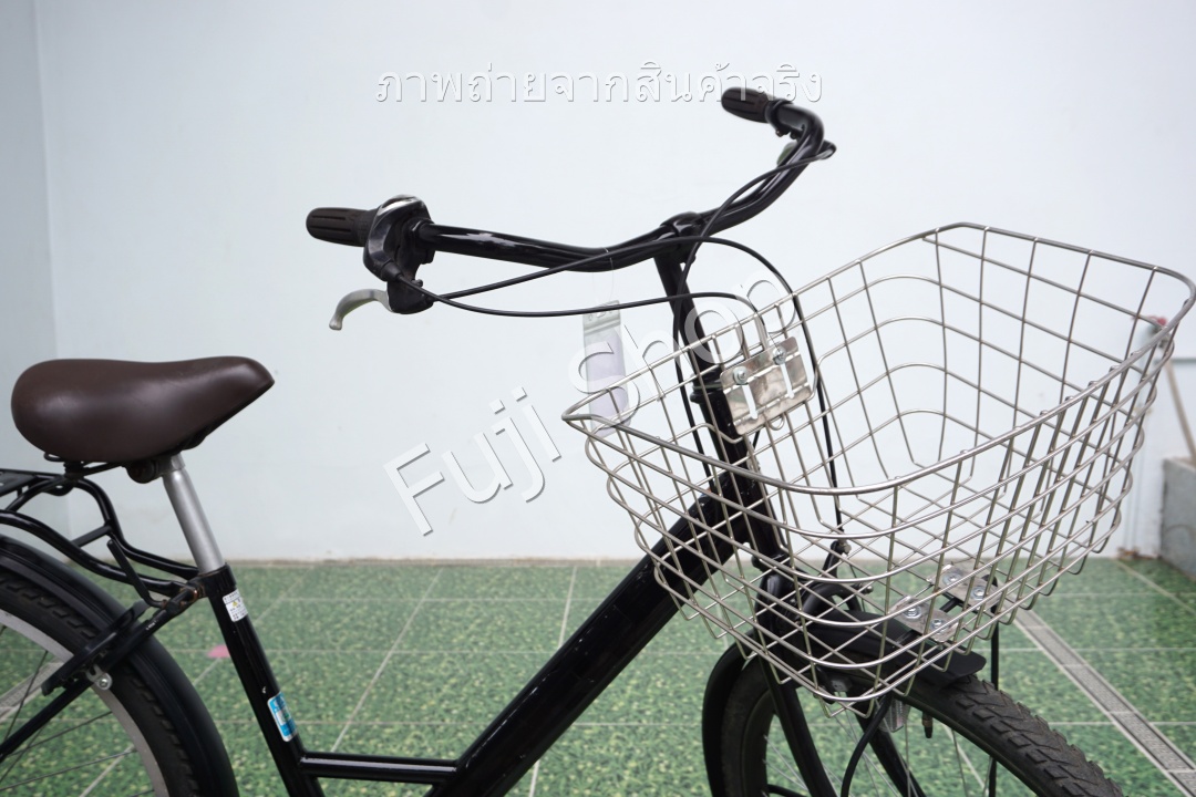 จักรยานแม่บ้านล้อโต ญี่ปุ่น - ล้อ 26x1.75 - เกียร์ดุม 3 สปีด - Bridgestone Stepcruz - สีดำ [จักรยานมือสอง]