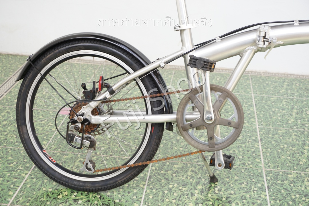 จักรยานพับได้ญี่ปุ่น - ล้อ 20 นิ้ว - มีเกียร์- อลูมิเนียม - Disc Brake - Vogue - สีเงิน [จักรยานมือสอง]