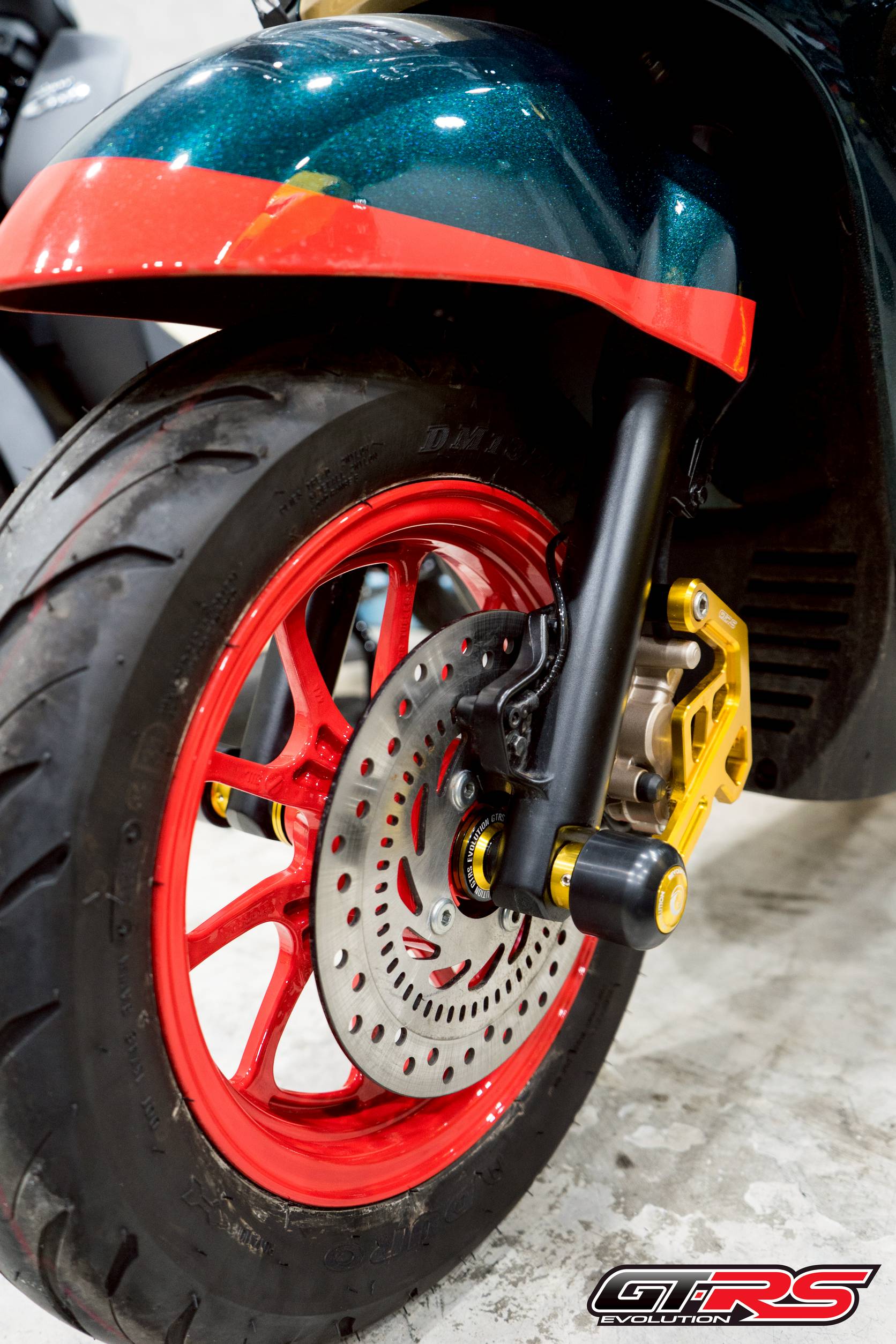 บู๊ชล้อหน้ากลึง CNC ทูโทน GTRS GIORNO+ - ดำแดง- ดำทอง - ดำเทา- ดำเขียว- ดำน้ำเงิน - ดำส้ม- ดำม่วง-ดำเงิน ราคา 550 บาท/คู่