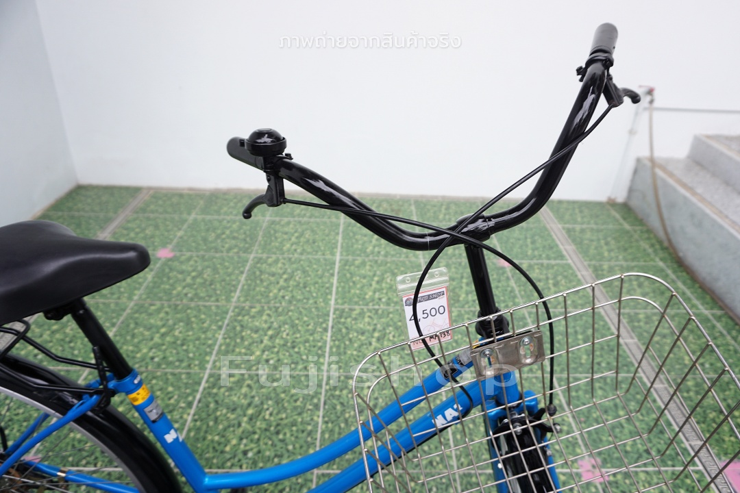จักรยานแม่บ้านญี่ปุ่น - ล้อ 27 นิ้ว - ไม่มีเกียร์ - ไฟหน้าอัตโนมัติ - NA2 - สีฟ้า [จักรยานมือสอง]