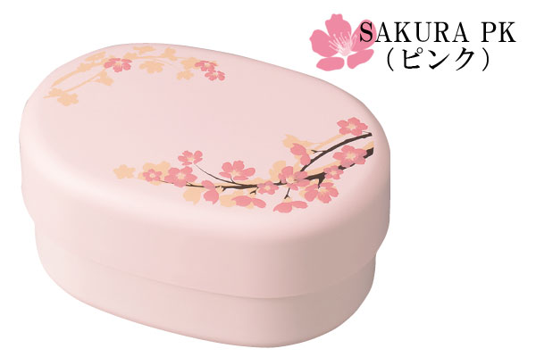Sakura Oval Bento - เบนโตะญี่ปุ่นลายดอกซากุระ 390 ml.