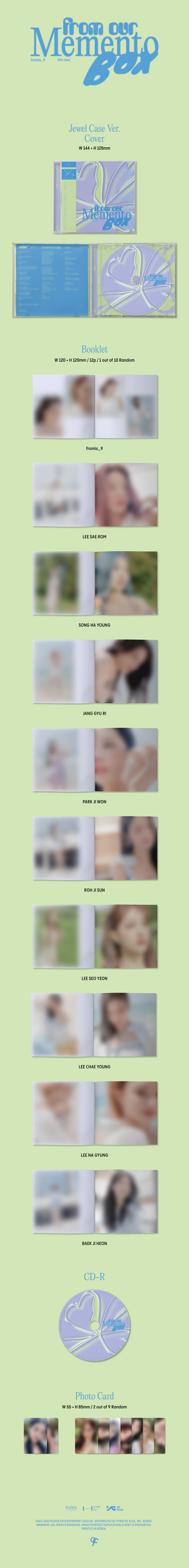 [PRE-ORDER] fromis_9 - 5th Mini Album "from our Memento Box" (Jewel Case Ver.)