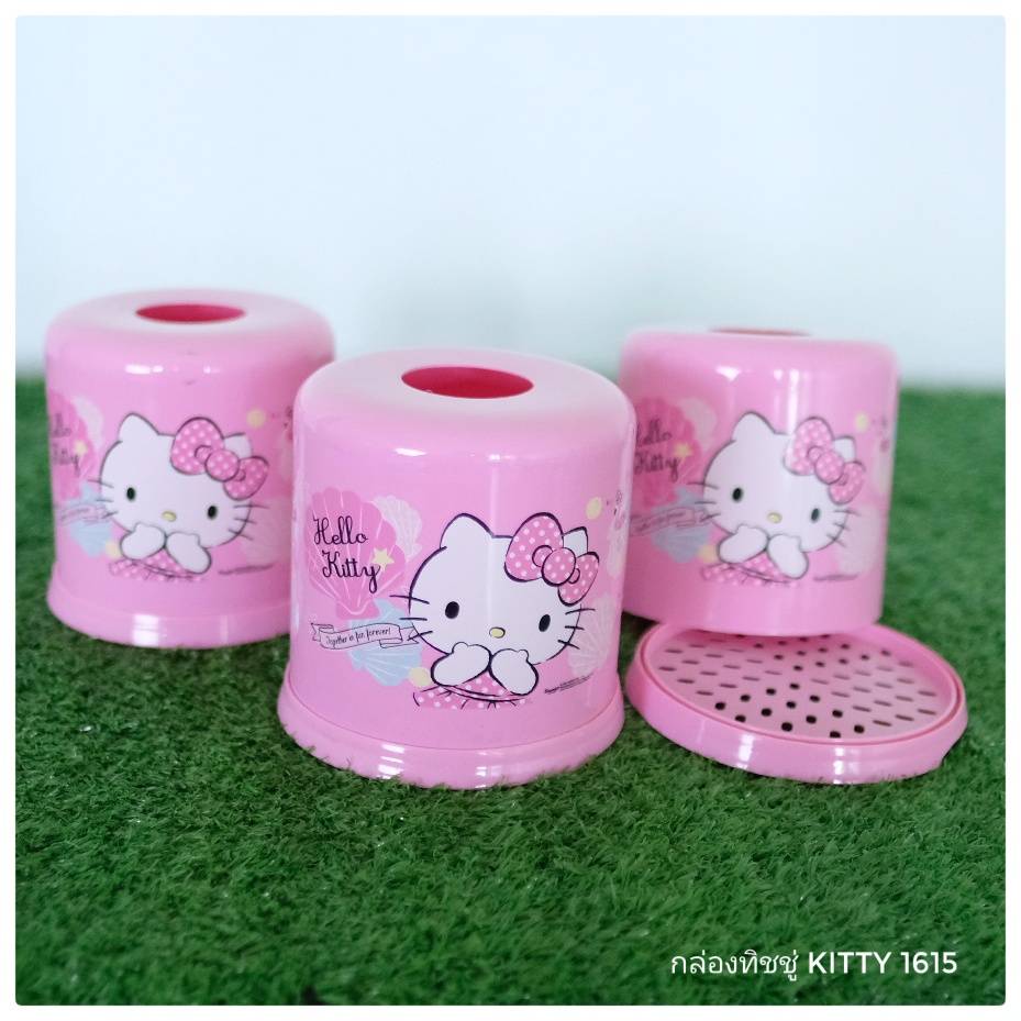 กล่องทิชชูกลม No.1615 ลายคิตตี้ (JCP)
