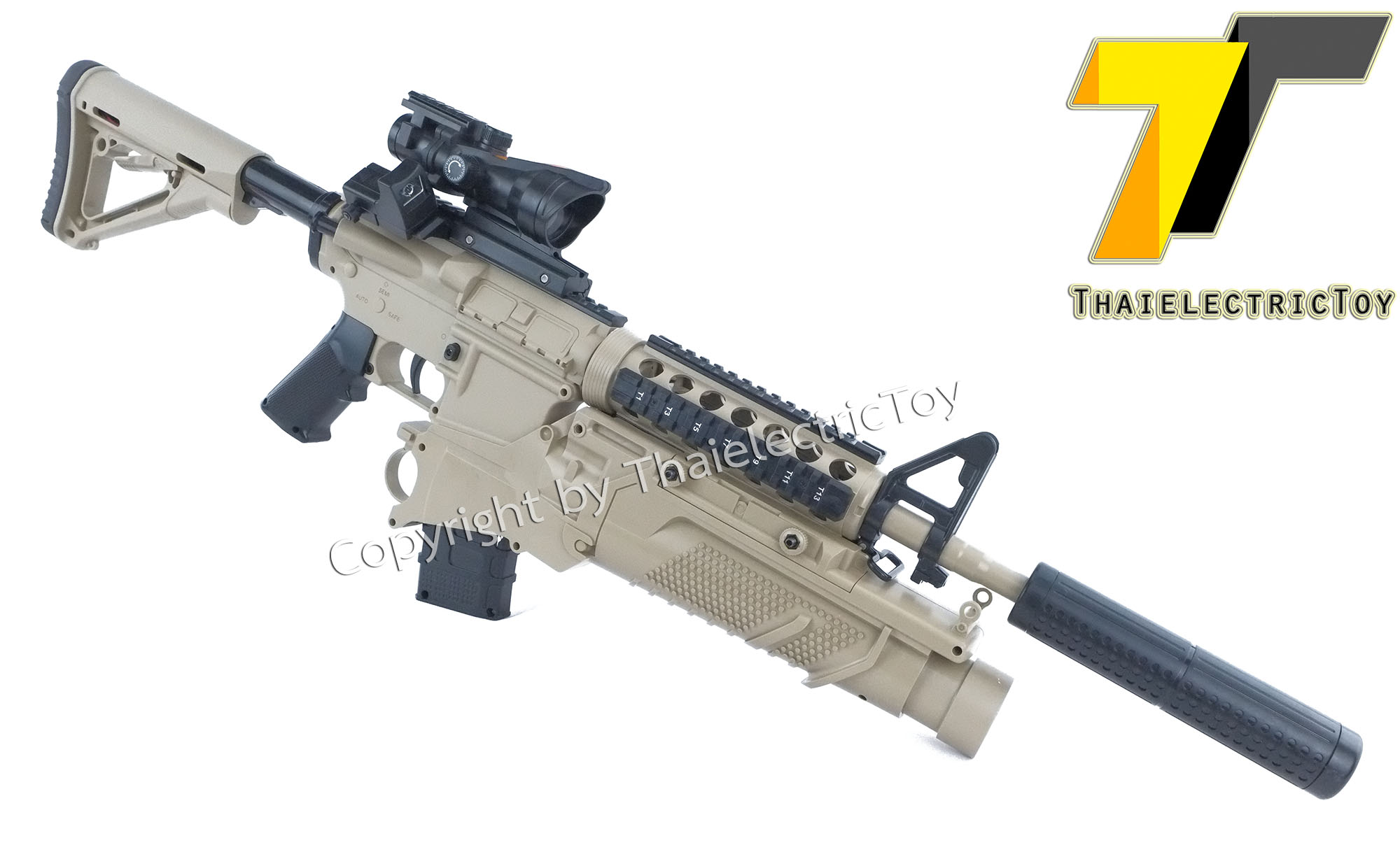 ปืนยิงลูกเจล M4A1 ยาว 90 ซม. แถมกระสุน 2,500 นัด มีให้เลือก 2 แบบ