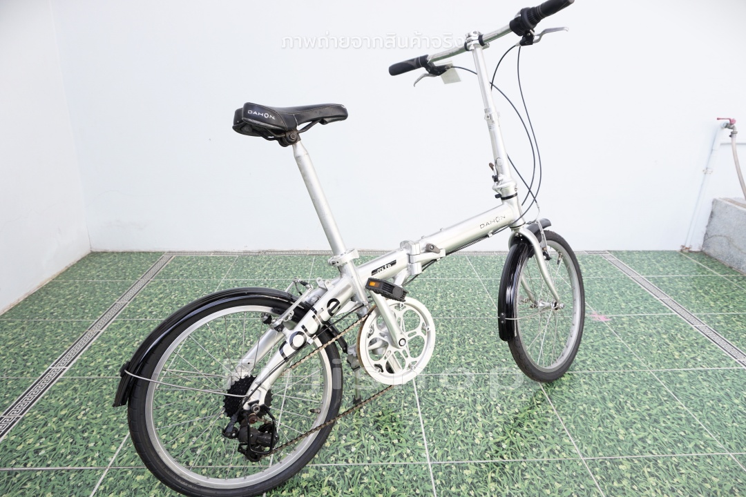 จักรยานพับได้ญี่ปุ่น - ล้อ 20 นิ้ว - เกียร์ 7 สปีด - อลูมิเนียม - Dahon Route - สีเงิน [จักรยานมือสอง]