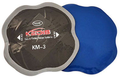 แผ่นปะยางรถบรรทุก แบบปีกผีเสื้อ ขนาด 105 มิล Kedis KM-3