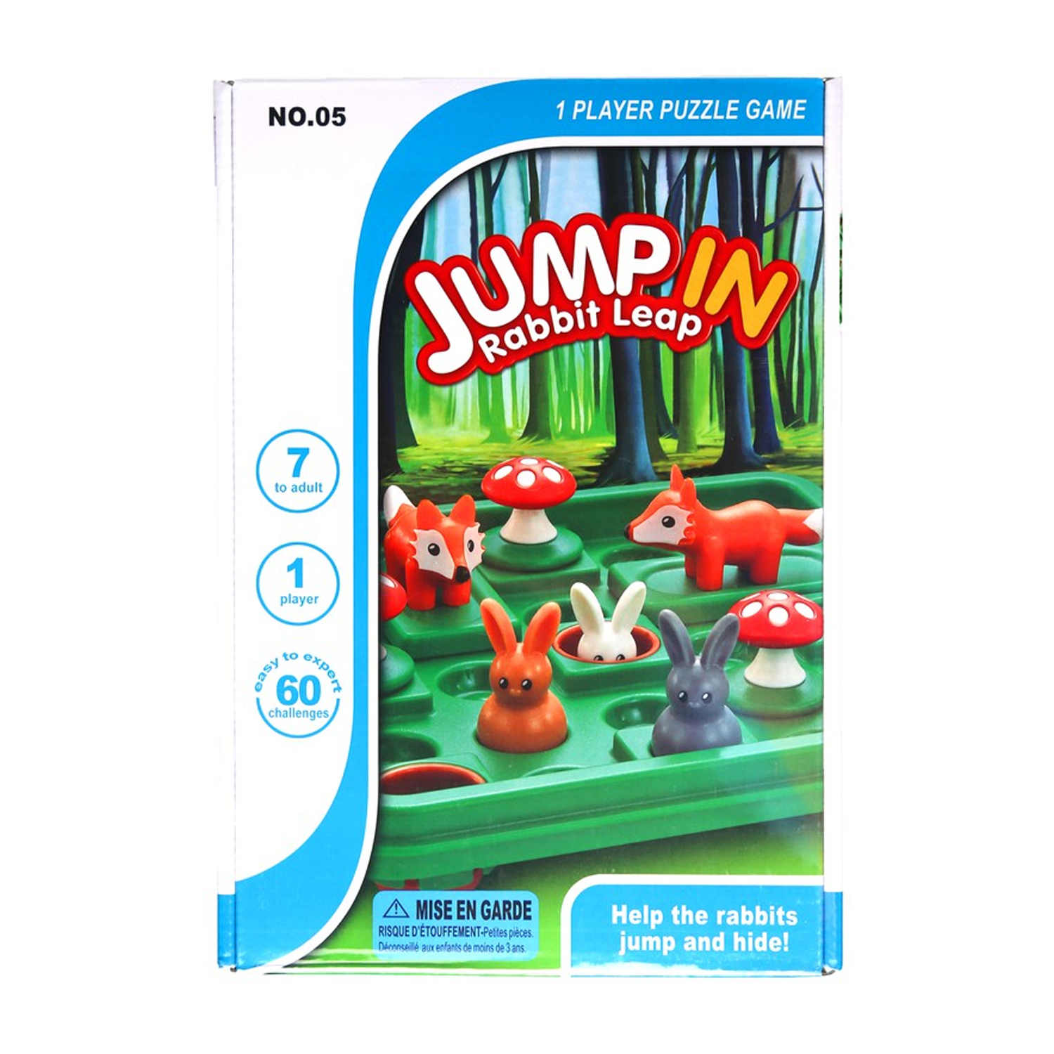 Game Puzzle Jump In Rabbit Leap Creative Pattern Logic Brain Education Toy เกมกระต่ายกระโดดหนีหมาป่า เกมปริศนา ฝึกความคิด พัฒนาIQ สมาธิ