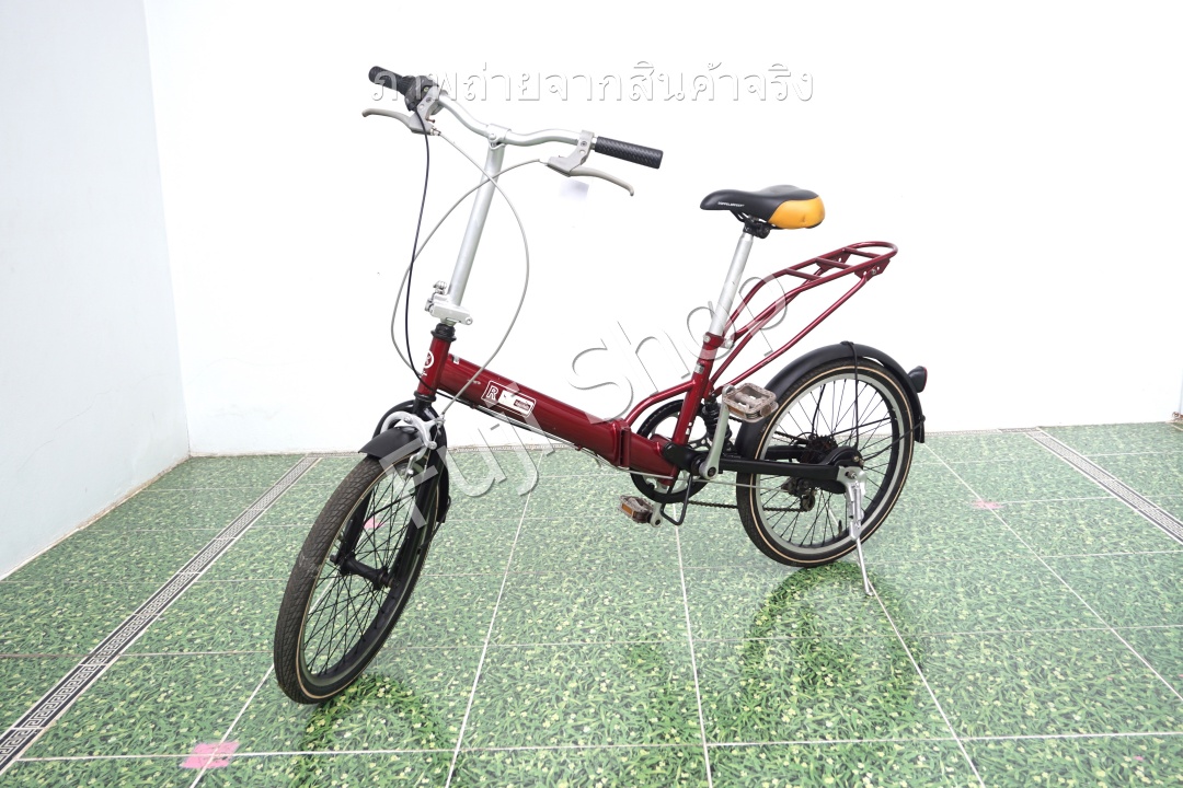 จักรยานพับได้ญี่ปุ่น - ล้อ 20 นิ้ว - มีเกียร์ - มีโช๊ค - สีแดง [จักรยานมือสอง]