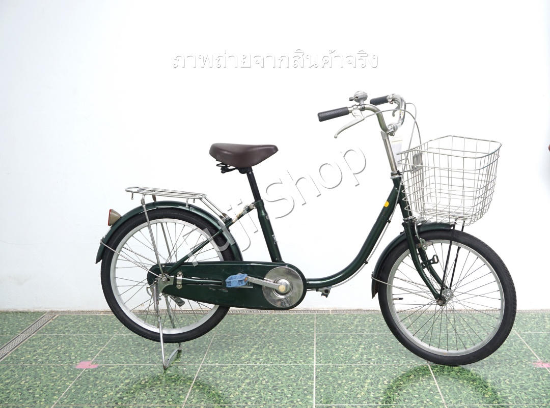 จักรยานแม่บ้านญี่ปุ่น - ล้อ 20 นิ้ว - ไม่มีเกียร์ - สีเขียว [จักรยานมือสอง]