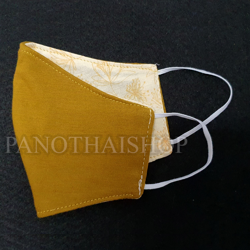 หน้ากากอนามัยพระสงฆ์ หน้ากากอนามัย ชนิดผ้า สำหรับพระสงฆ์ ผ้าคอตตอน COTTON 100%