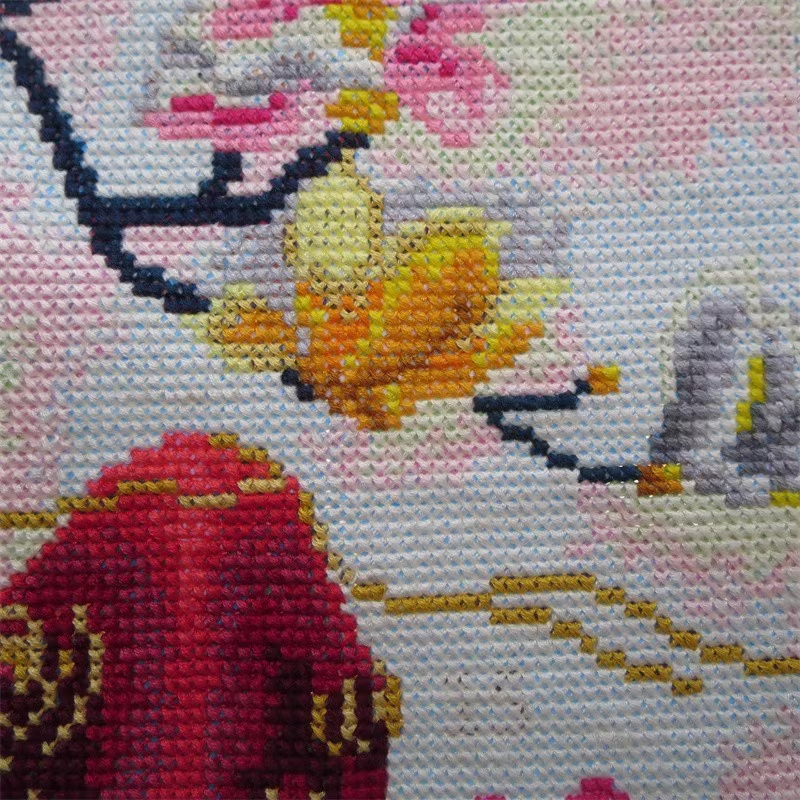 pla-1108 *สินค้าหมด* ชุดปักครอสติช ลายปลาทองใต้เงาจันทร์ (ปักเต็มผืนผ้า ไม่มีเดินเส้น ผ้า11CTพิมพ์ลาย ปัก 3 เส้นเล็ก) ขนาด 60*60 ซม.ผ้าครอสติช 11CTพิมพ์ลายปักบนผ้า ไหมคอตตอน 42 สี ผังลาย เข็ม