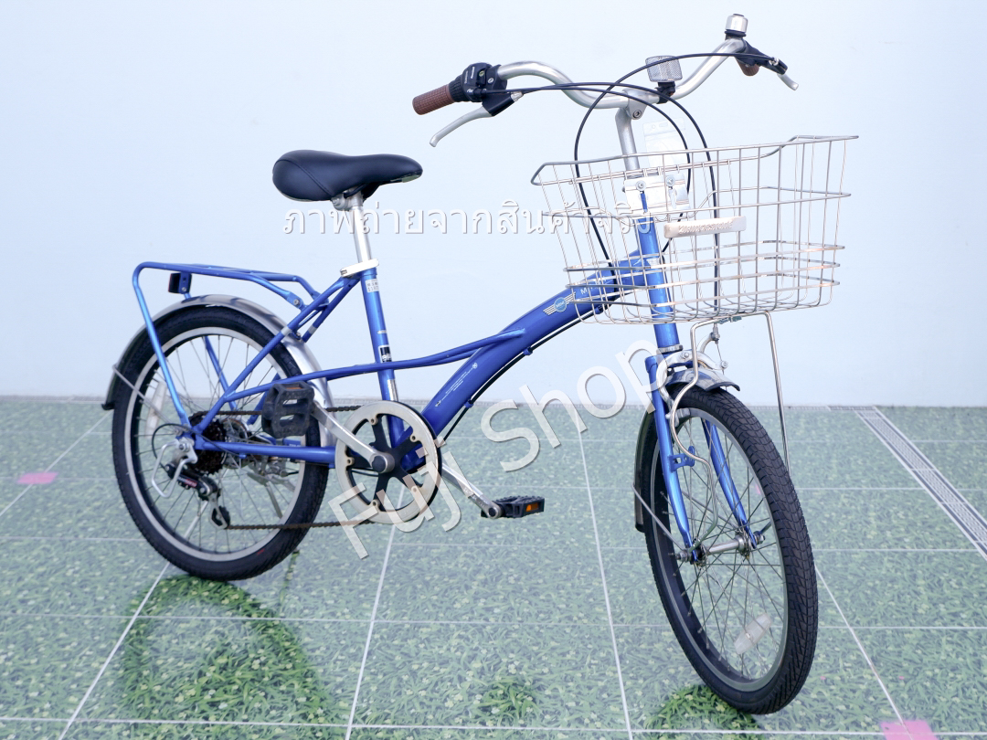 จักรยานญี่ปุ่น - ล้อ 20 นิ้ว - มีเกียร์ - Mini Cooper - สีฟ้า [จักรยานมือสอง]