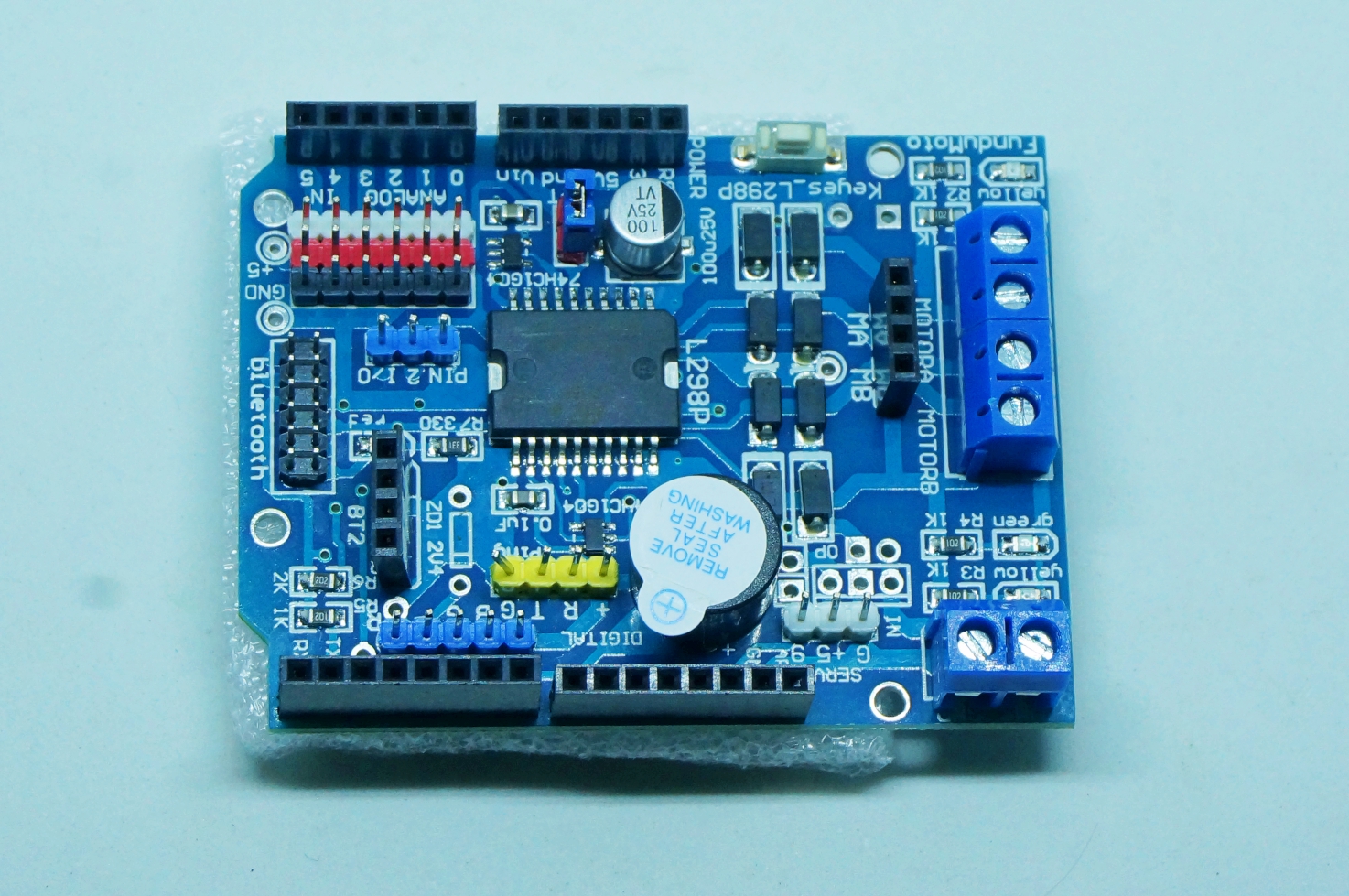 L298P PWM H-bridge motor shield for UNO R3