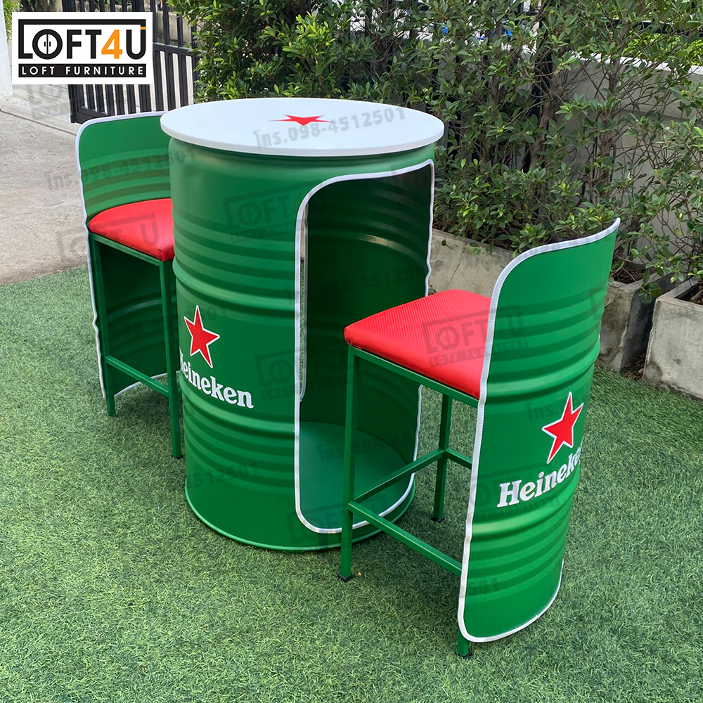 โต๊ะบาร์ คาเฟ่ 200L : Bar table set : 2 seats