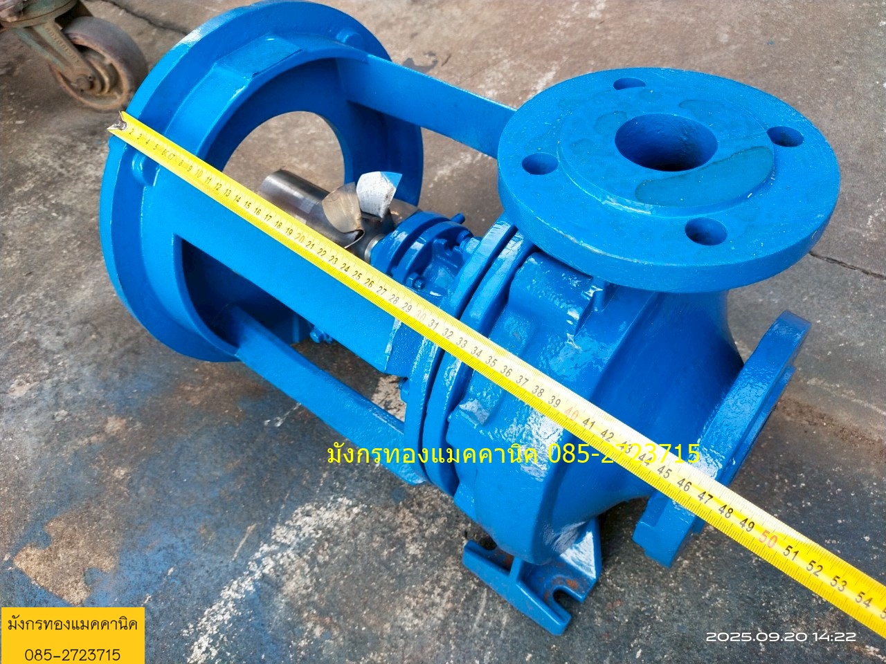 ปั๊มน้ำมันร้อน เข้า 2.5 ออก 2 นิ้ว ใบพัดด้านหลังสแตนเลส