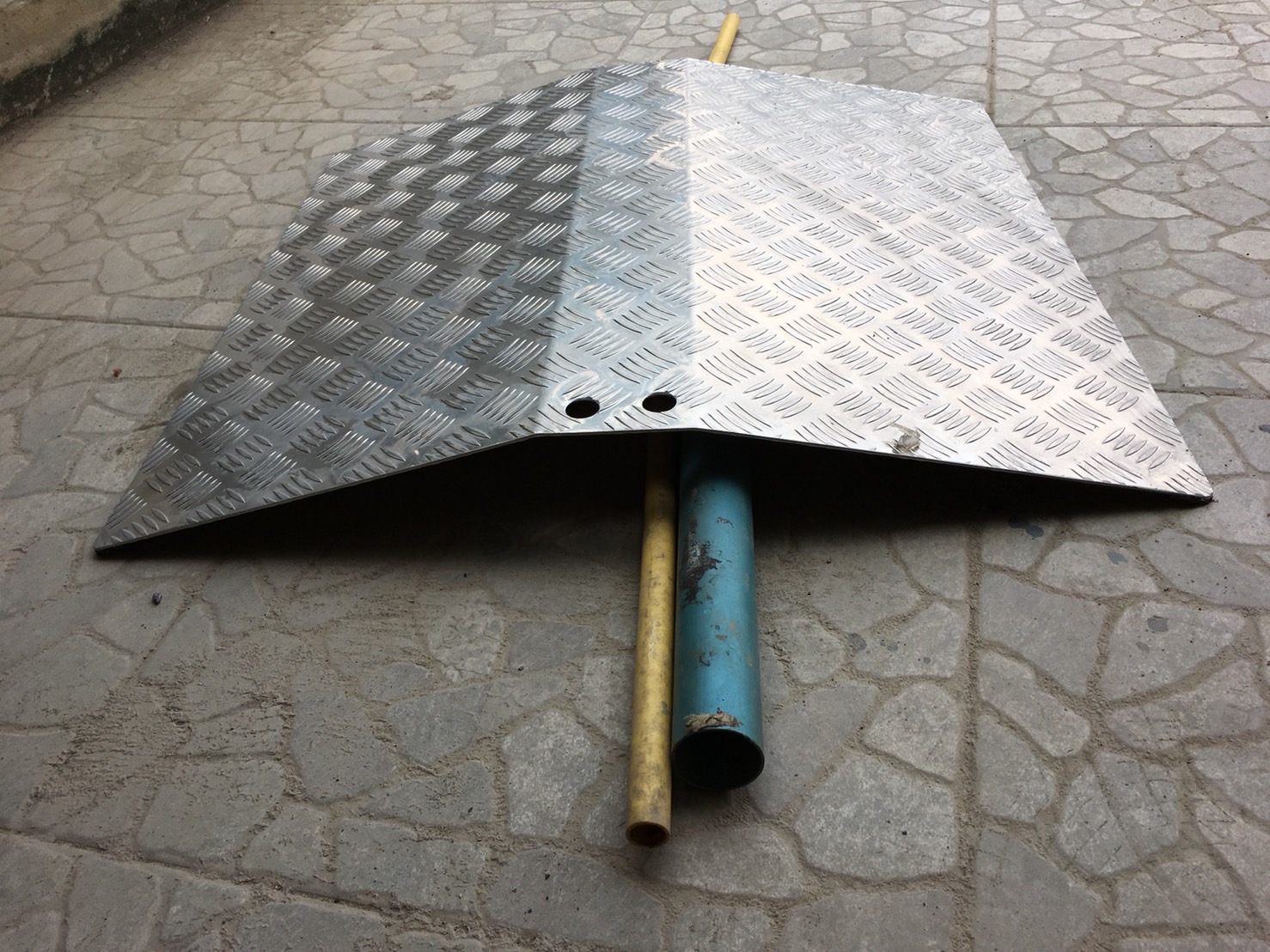 ทางลาดอลูมิเนียมรถเข็น สำเร็จรูป ข้ามธรณีประตู รุ่นประหยัด สูง 8.5,11 และ12ซม.- Door Threshold Ramp 8.5,11 and 12 cm