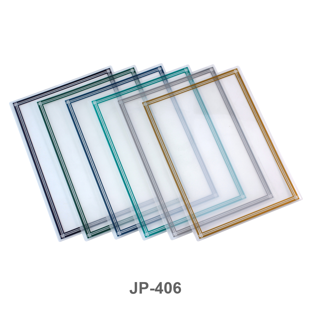 ซองประกาศนียบัตร A4 PP Card Case ลายเส้นคู่ JP-406