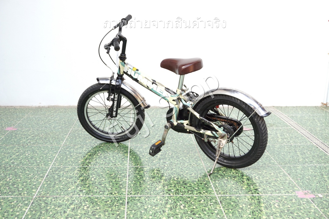 จักรยานเด็กญี่ปุ่น - ล้อ 16 นิ้ว - ไม่มีเกียร์ - Hummer - สีเขียว [จักรยานมือสอง]