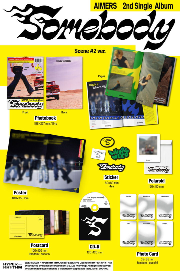 [PRE-ORDER] AIMERS - 2nd Single Album "Somebody"