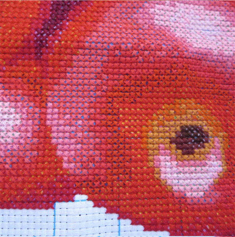 fruit-1006 *พร้อมส่ง* ชุดปักครอสติช ลายช่อแอปเปิ้ล (ไม่มีเดินเส้น ผ้า11CTพิมพ์ลาย ปัก 3 เส้นเล็ก) ขนาด 40*50 ซม.ผ้าครอสติช 11CTพิมพ์ลายปักบนผ้า ไหมคอตตอน 25 สี ผังลาย เข็ม