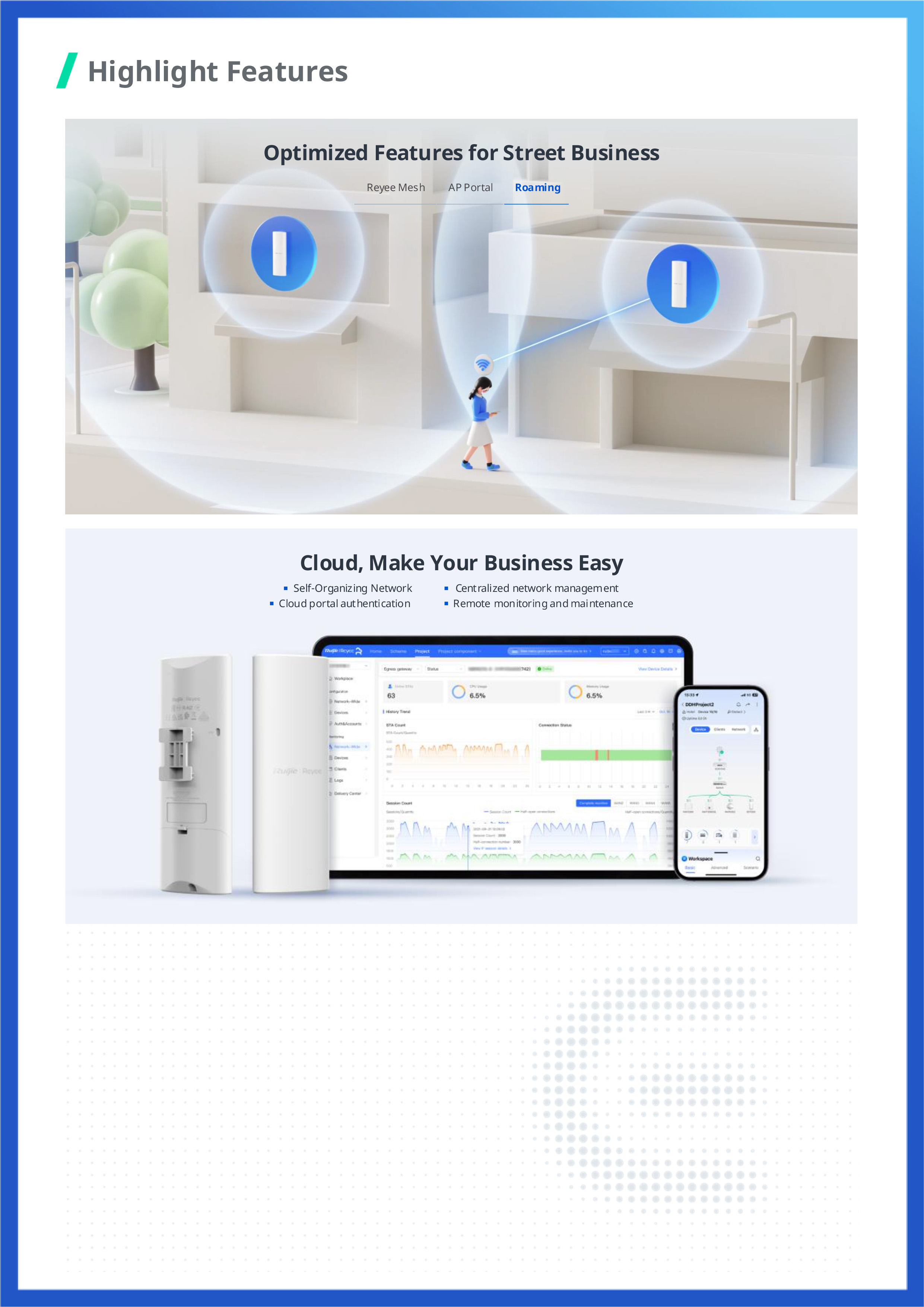 RUIJIE RG-RAP62-OD Outdoor Cloud Manage Acess Point Wi-Fi 6, AX3000, Dual Band BY BILLIONAIRE SECURETECH RG-RAP62-OD