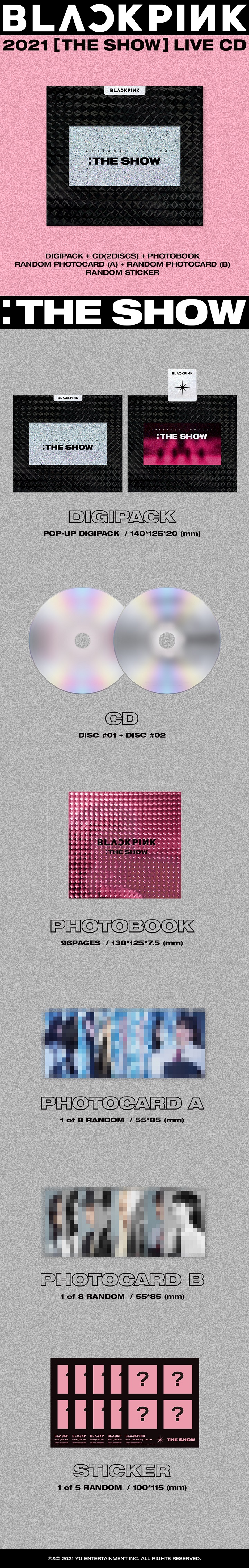 [PRE-ORDER] BLACKPINK - BLACKPINK 2021 "THE SHOW" LIVE (2CD)