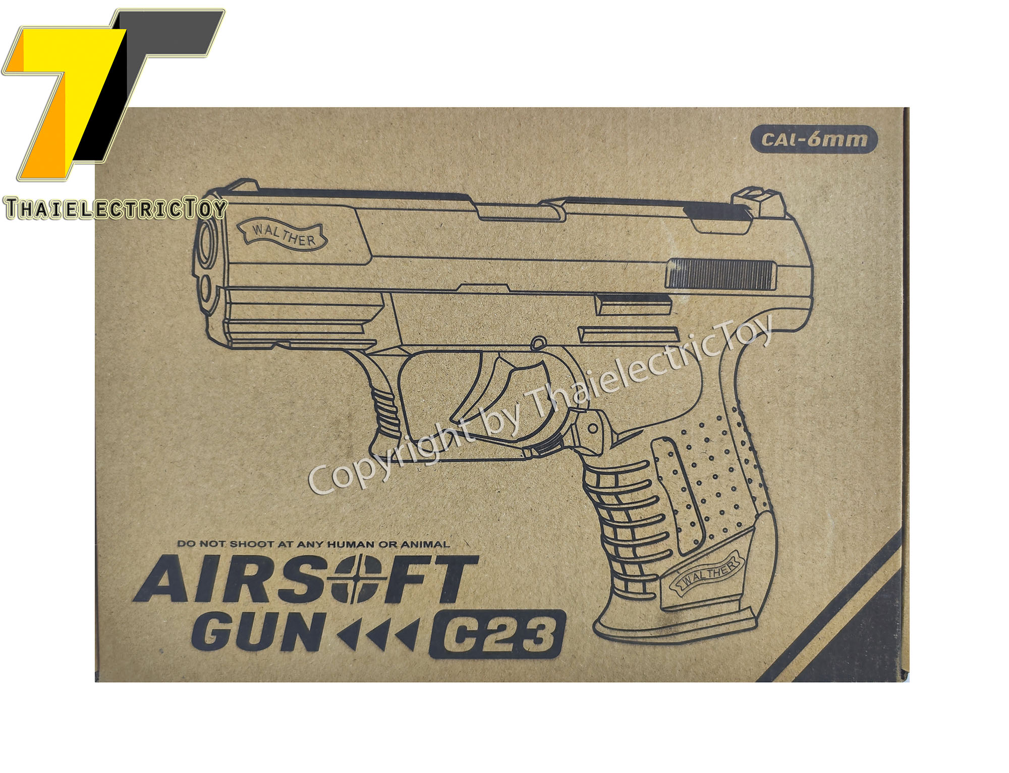 ปืนอัดลมเหล็ก Walther P99 ชักยิงทีล่ะนัด ลำกล้องยาว 7 นิ้ว หนัก 571 กรัม