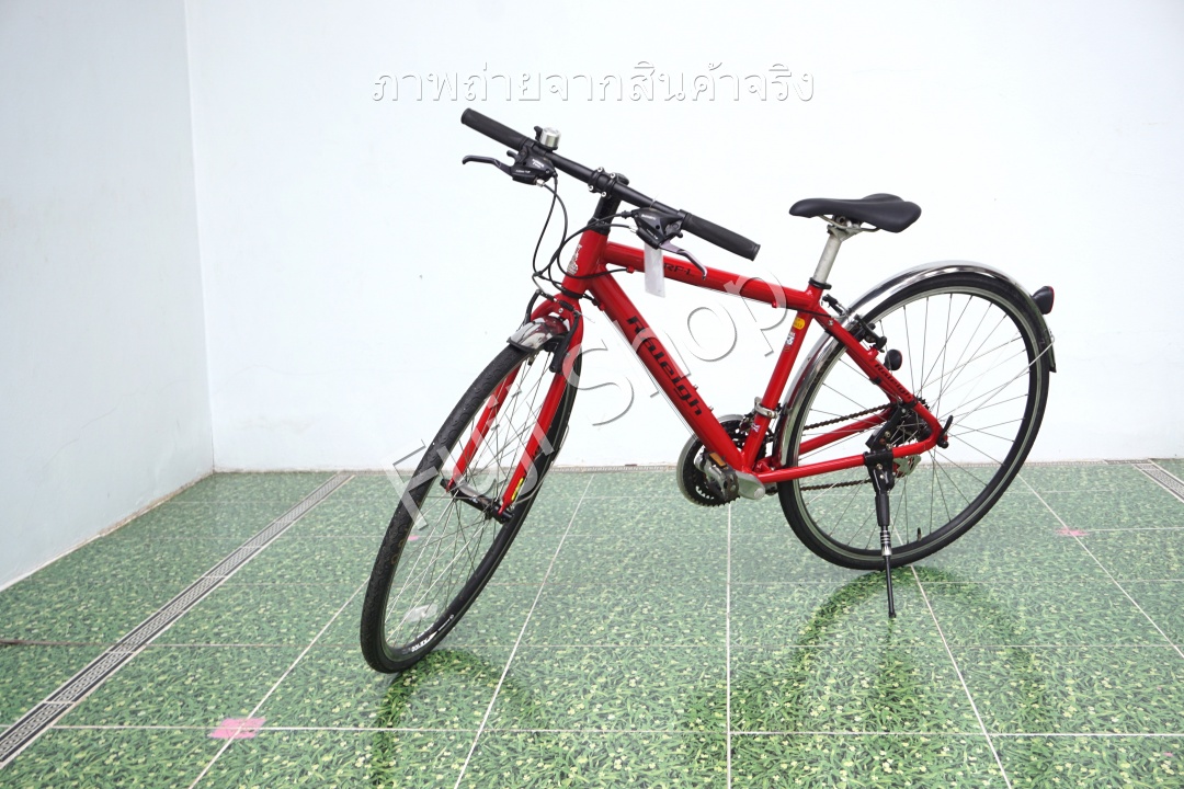 จักรยานไฮบริดญี่ปุ่น- ล้อ 700c - มีเกียร์ - อลูมิเนียม - Releigh RF-L - สีแดง [จักรยานมือสอง]
