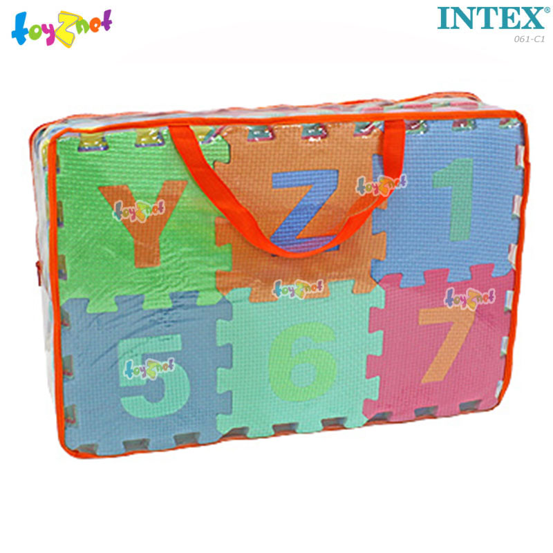 Toyznet ส่งฟรี แผ่นโฟมปูพื้น ABC และ 0-9 6X6X1 ซม. (แพ็ค 72 ชิ้น) รุ่น 061-C1