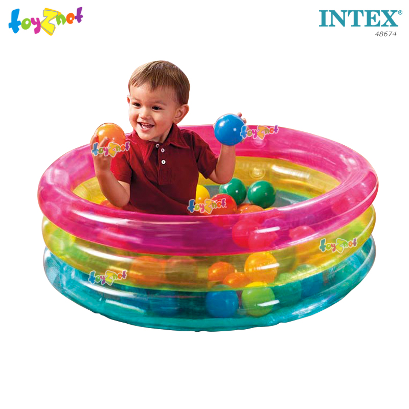 Intex 3-Ring Baby Ball Pit w/50 Fun Ballz no.48674