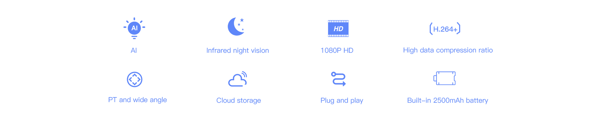 Vstarcam CS24B กล้องวงจรปิดระบบ IP WIFI 2 MP Color Night Vision มี BATTERY 2500mAh ในตัวสำหรับใช้ขณะไฟดับ มีไมค์และลำโพงในตัว BY BILLIONAIRE SECURETECH CS24B