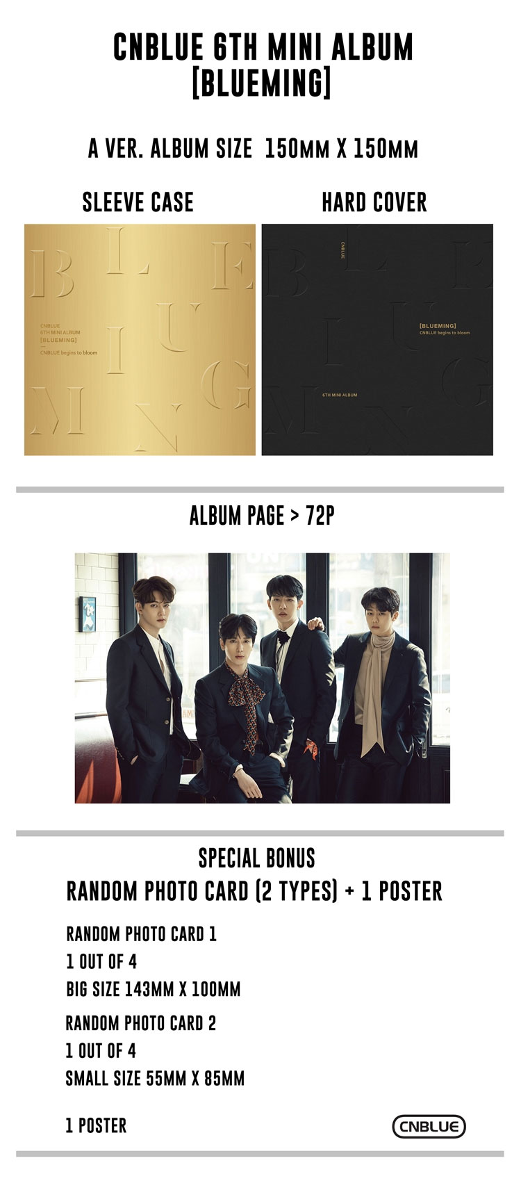 [PRE-ORDER] CNBLUE - 6th Mini Album "BLUEMING" (A Ver.)