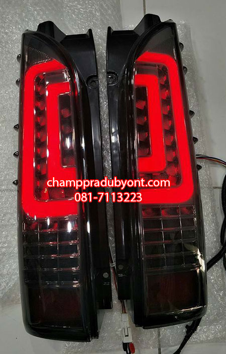 ไฟท้าย TOYOTA HIACE COMMUTER 2005-2018 SMOKE LED (V.5)