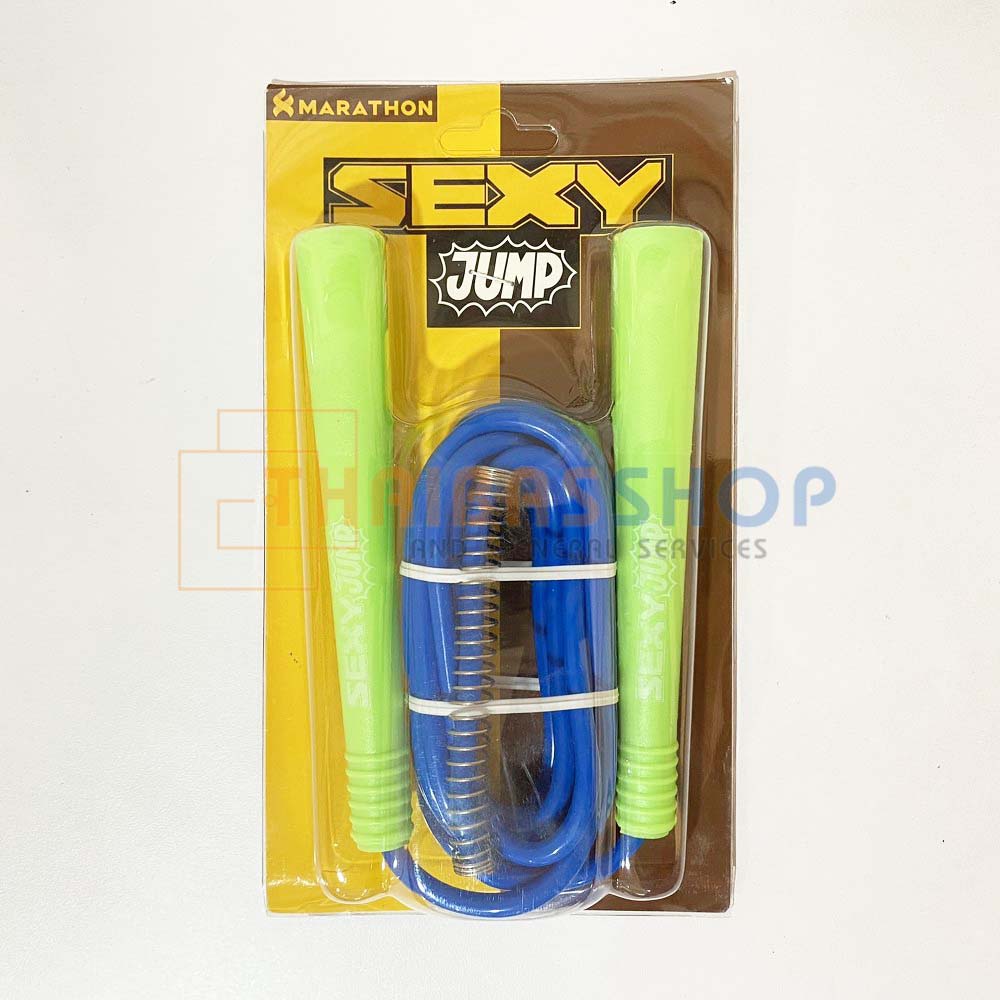 (ของแท้ 100%) ปรับสั้นยาวได้ เชือกกระโดด ที่กระโดดเชือก Marathon รุ่น Sexy Jump เชือกกระโดดมีสปริง