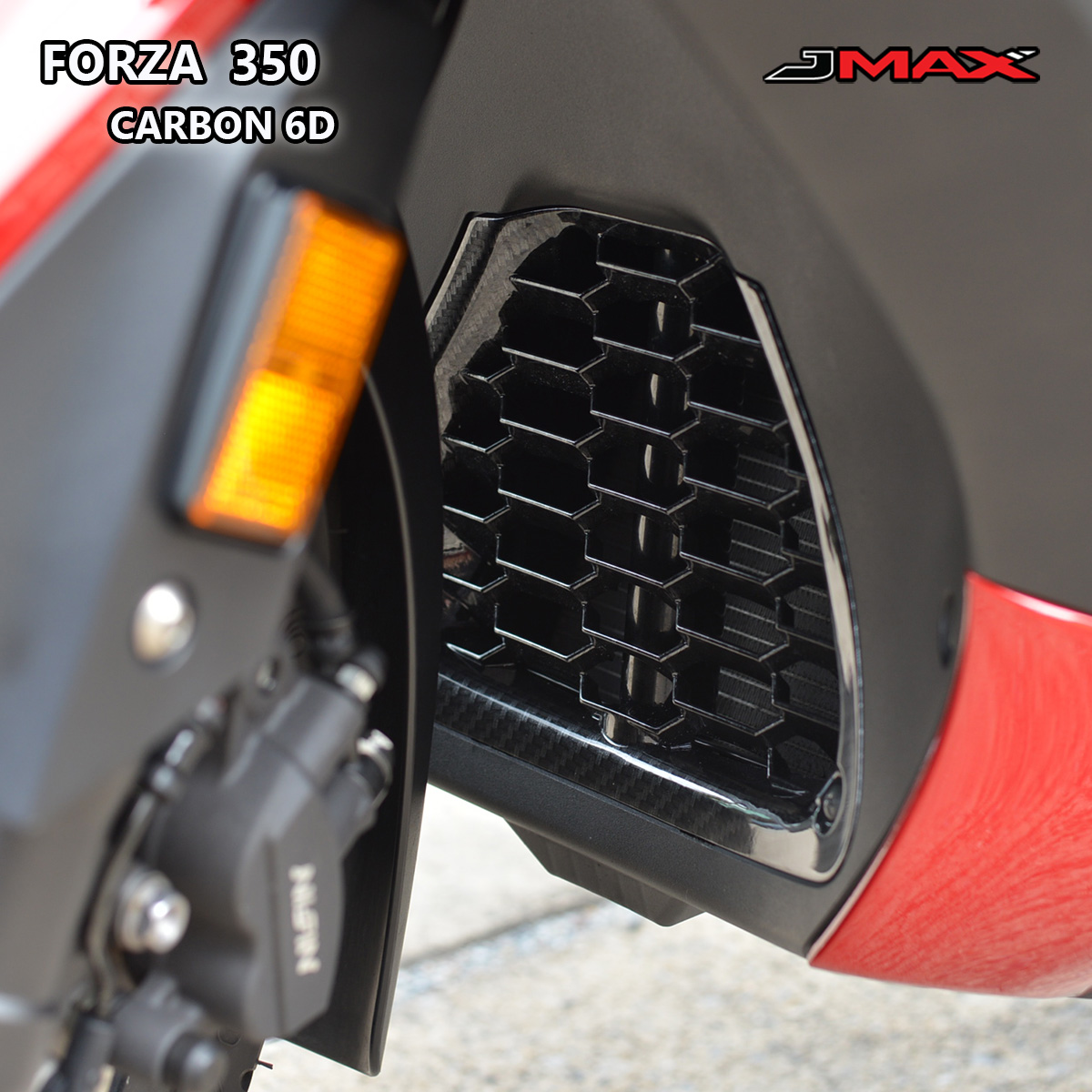 ฝาตะแกรงหม้อน้ำ ลายฟิมล์ 6D J-MAX FORZA 350 ราคา1050