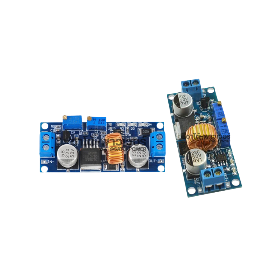 AA450 โมดูลลดแรงดันไฟ | Step-down Module 5A 75W XL4015 | ประสิทธิภาพสูง 4-38VDC เป็น 1.25-36VDC | 1.25-36VDC กระแสสูงสุด 5A Blue DC-DC XL4015