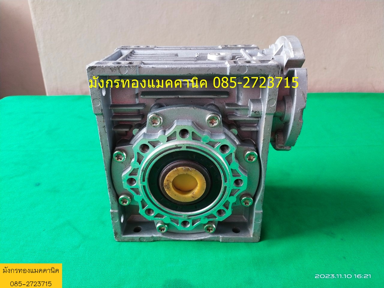 เกียร์ทดรอบ ADLERTEC อัตราทด 100:1 เพลา 14/25 mm. โครงอลูมิเนียม