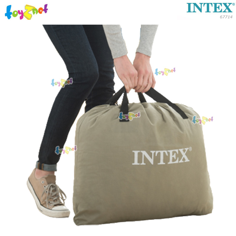 Intex Pillow Rest Raised Airbed w/Built-in AC Electric Pump - Queen no.67714