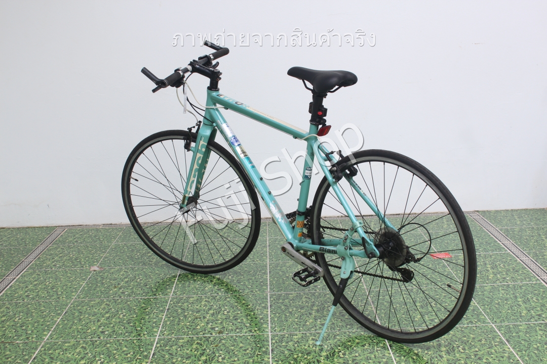 จักรยานไฮบริดญี่ปุ่น - ล้อ 700c - มีเกียร์ - อลูมิเนียม - Bianchi Roma II - สีเขียว [จักรยานมือสอง]