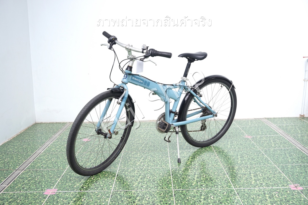 จักรยานพับได้ญี่ปุ่น - ล้อ 26 นิ้ว - มีเกียร์ - อลูมิเนียม - Dahon Espresso - สีฟ้า [จักรยานมือสอง]
