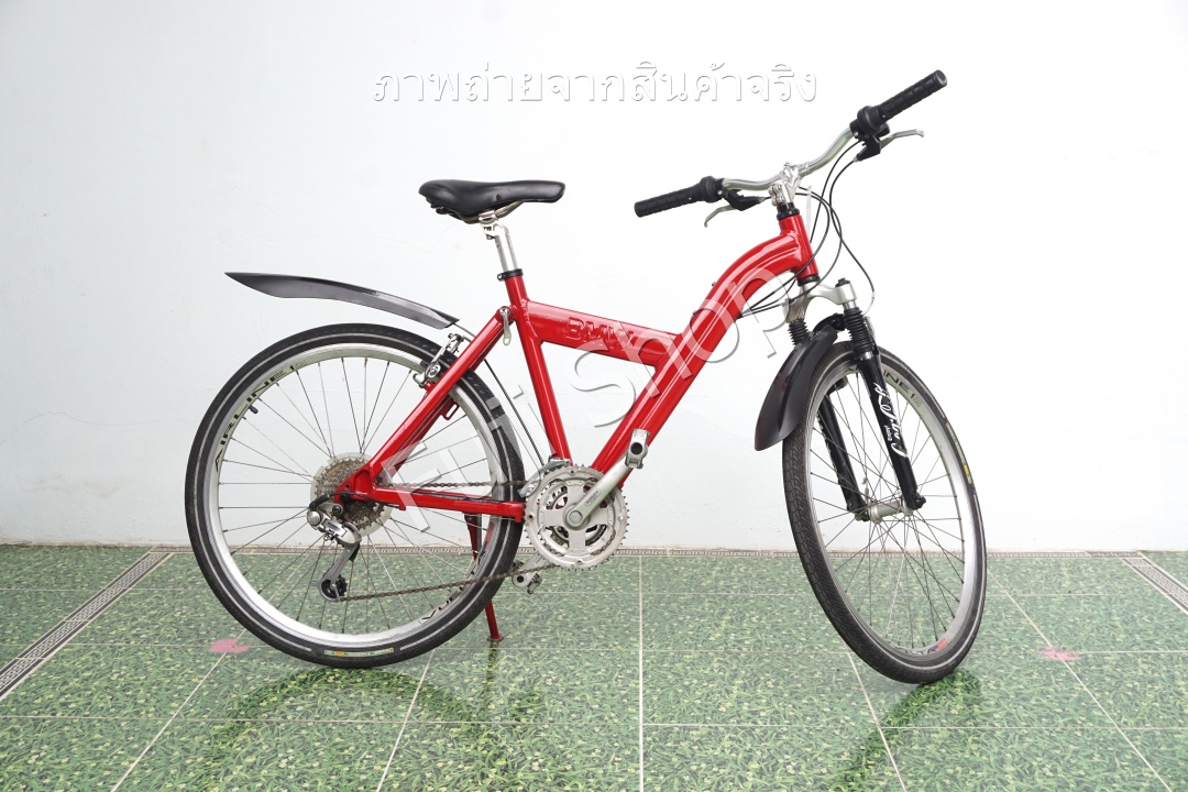 จักรยานเสือภูเขาญี่ปุ่น - ล้อ 26 นิ้ว - มีเกียร์ - มีโช๊ค - อลูมิเนียม - BMW Coca Cola - สีแดง [จักรยานมือสอง]
