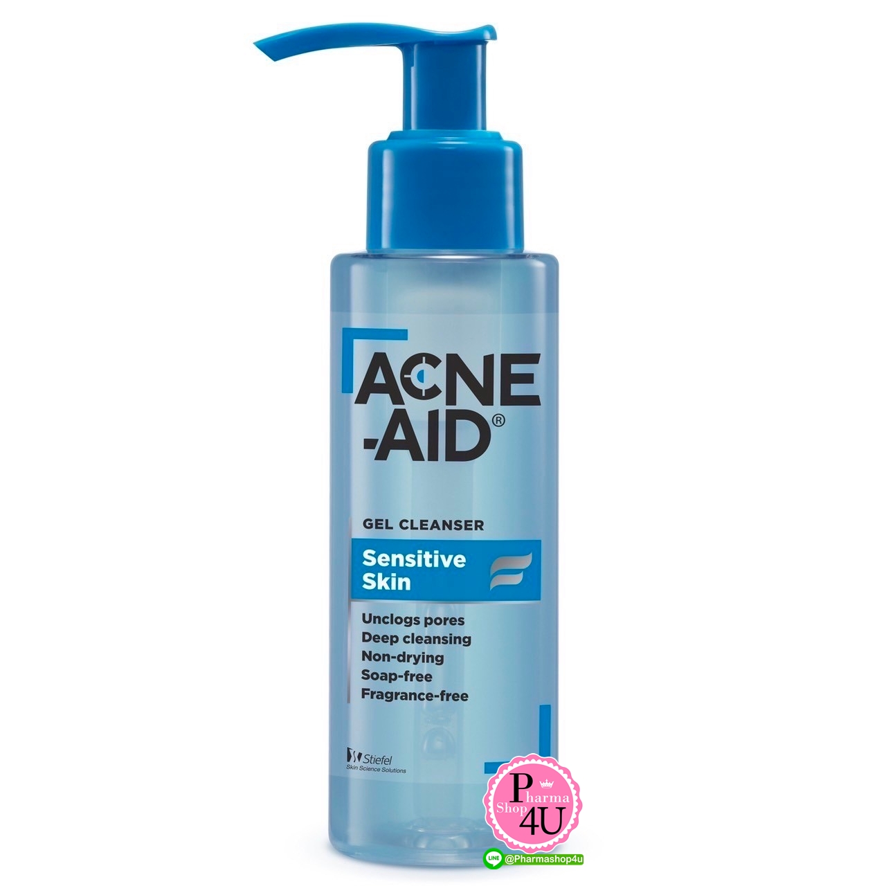 acne-aid foaming face Acneaid gel cleanser 100ml. #สำหรับผิวอ่อนโยน