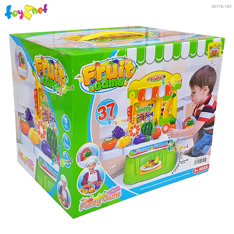 Toyznet Fruit Shop Kiosk Counter (37 pcs) Green-Yellow no.36778-101