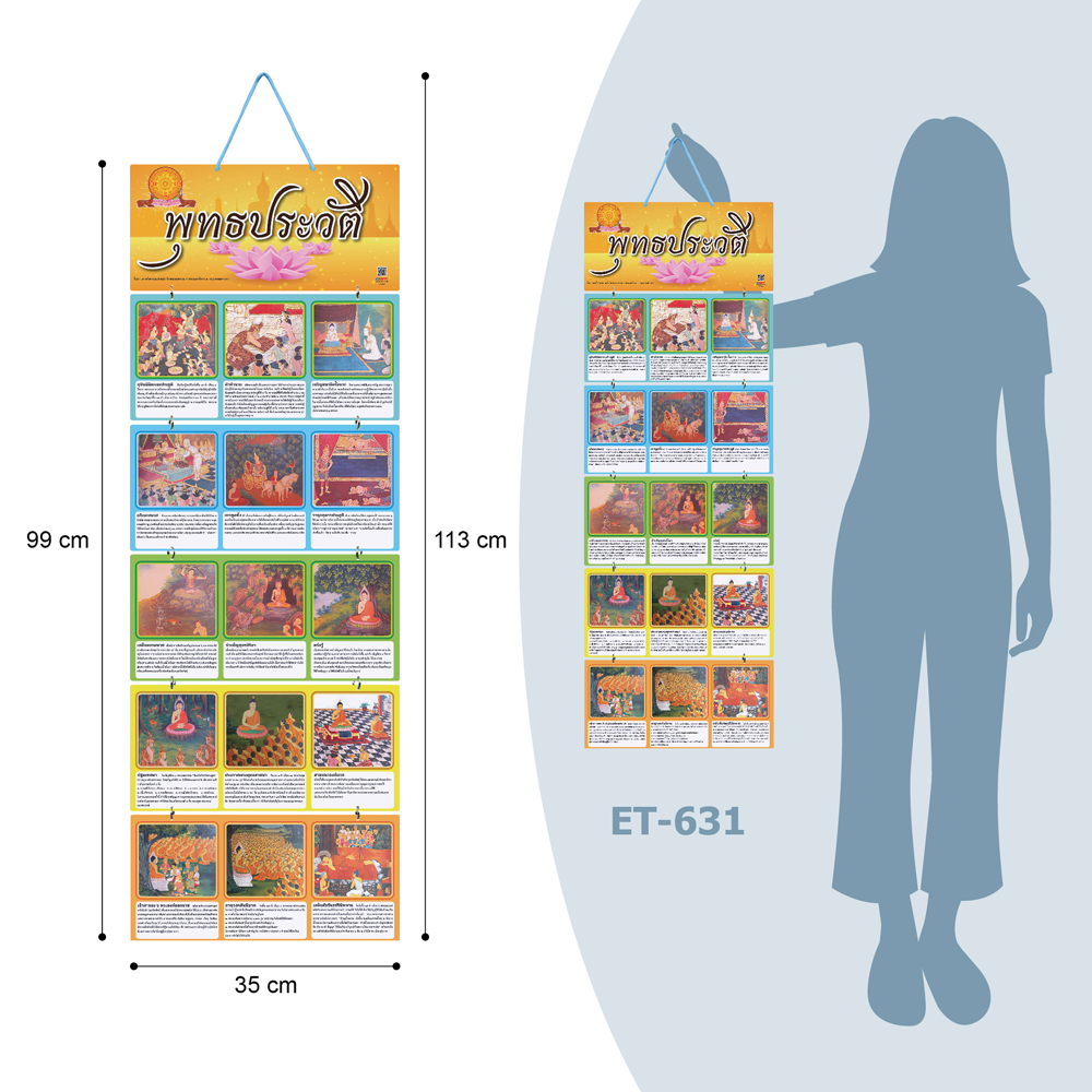 Hanging Display Flashcards Life of the Buddha ET-631