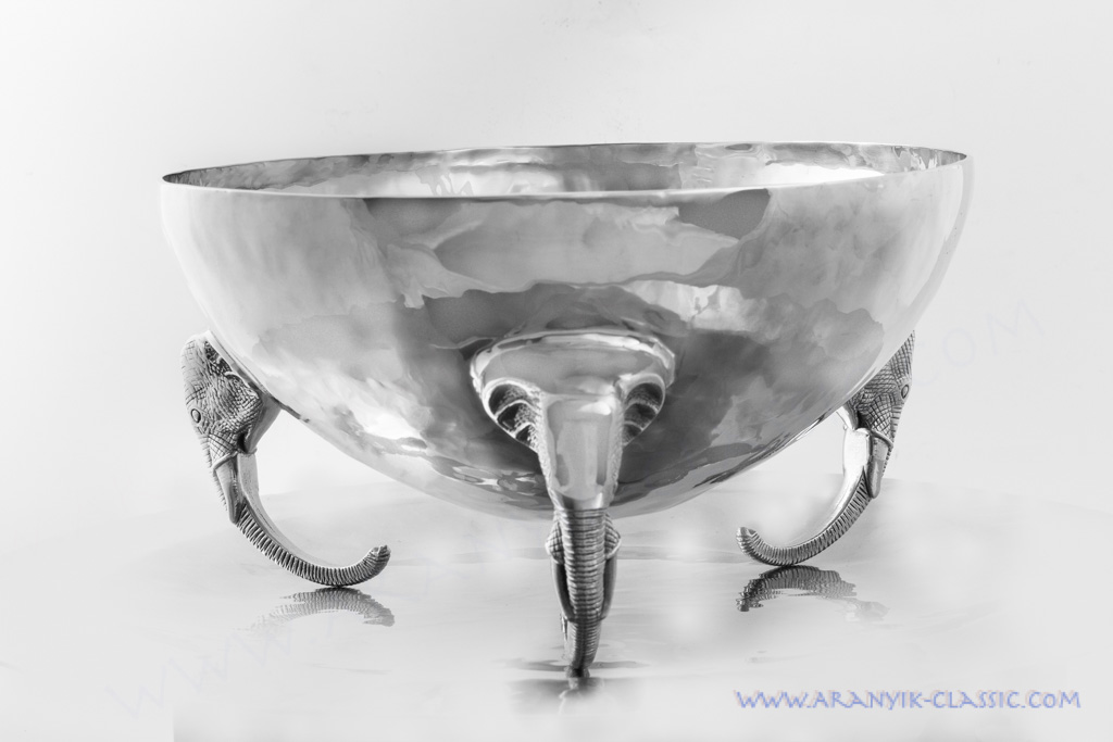 ชามสลัด ขาช้าง ทำจากสเตนเลสอย่างดสำหรับใส่อาหาร