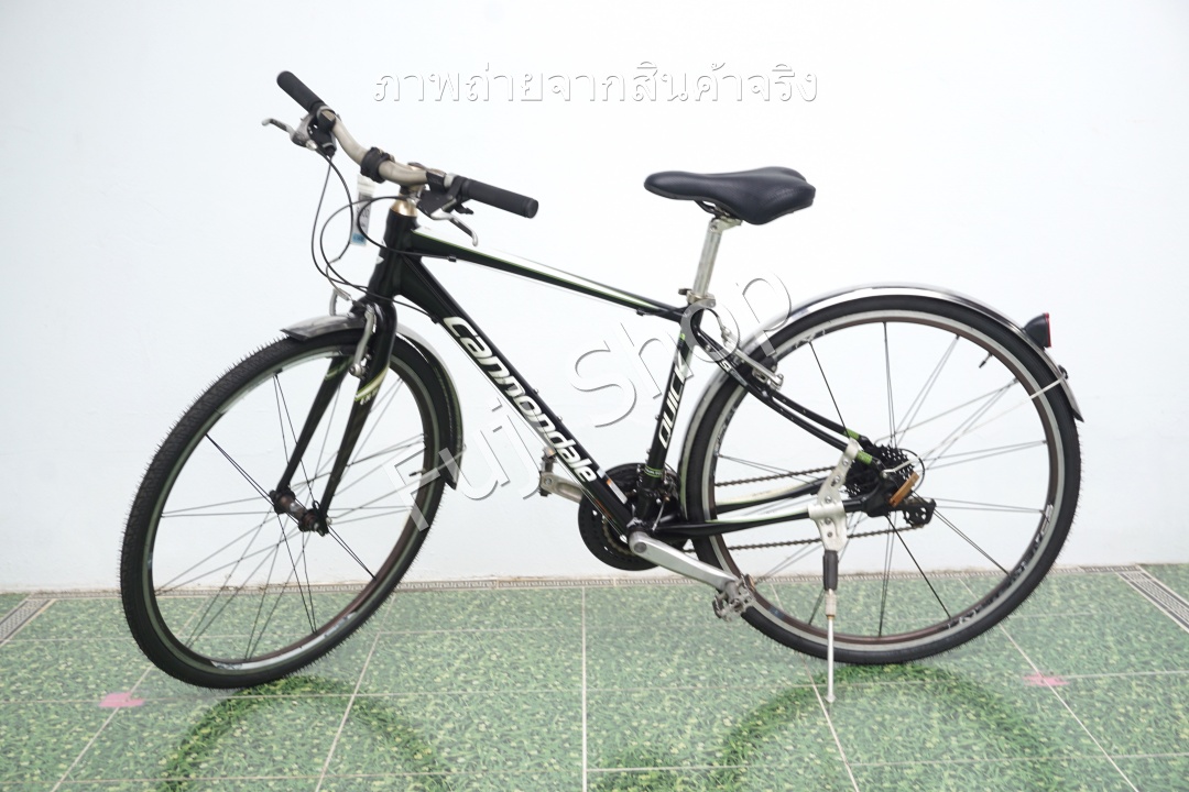 จักรยานไฮบริดญี่ปุ่น- ล้อ 700c - มีเกียร์ - อลูมิเนียม - Cannondale Quick - สีดำ [จักรยานมือสอง]